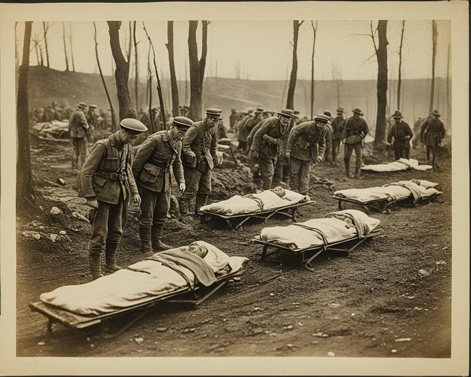 Impact op de gezondheid tijdens de Eerste Wereldoorlog