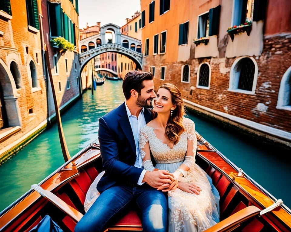 Romantiek en geschiedenis in het Venetiaanse Venetië