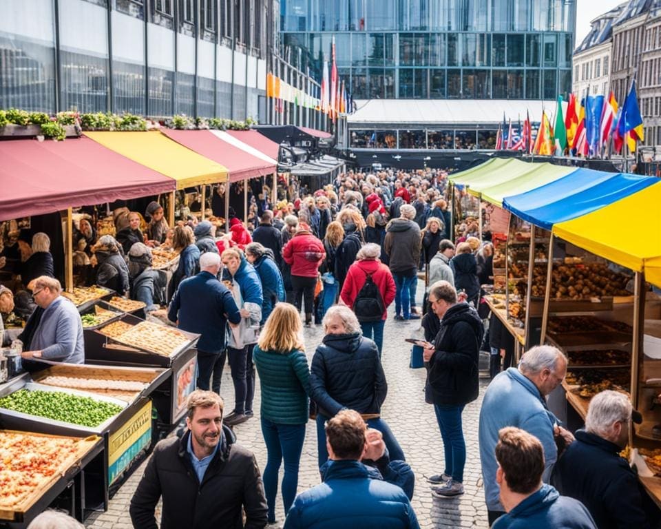 Wat zijn de populairste eetfestivals in Brussel?