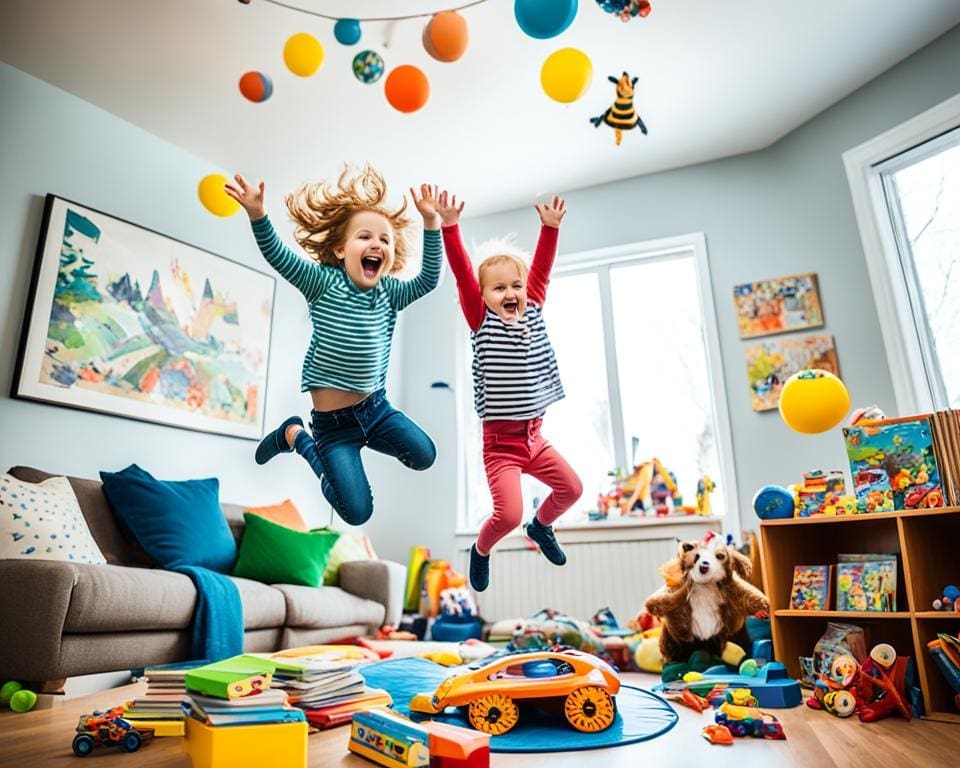 Hoe kun je actief blijven met jonge kinderen in huis?