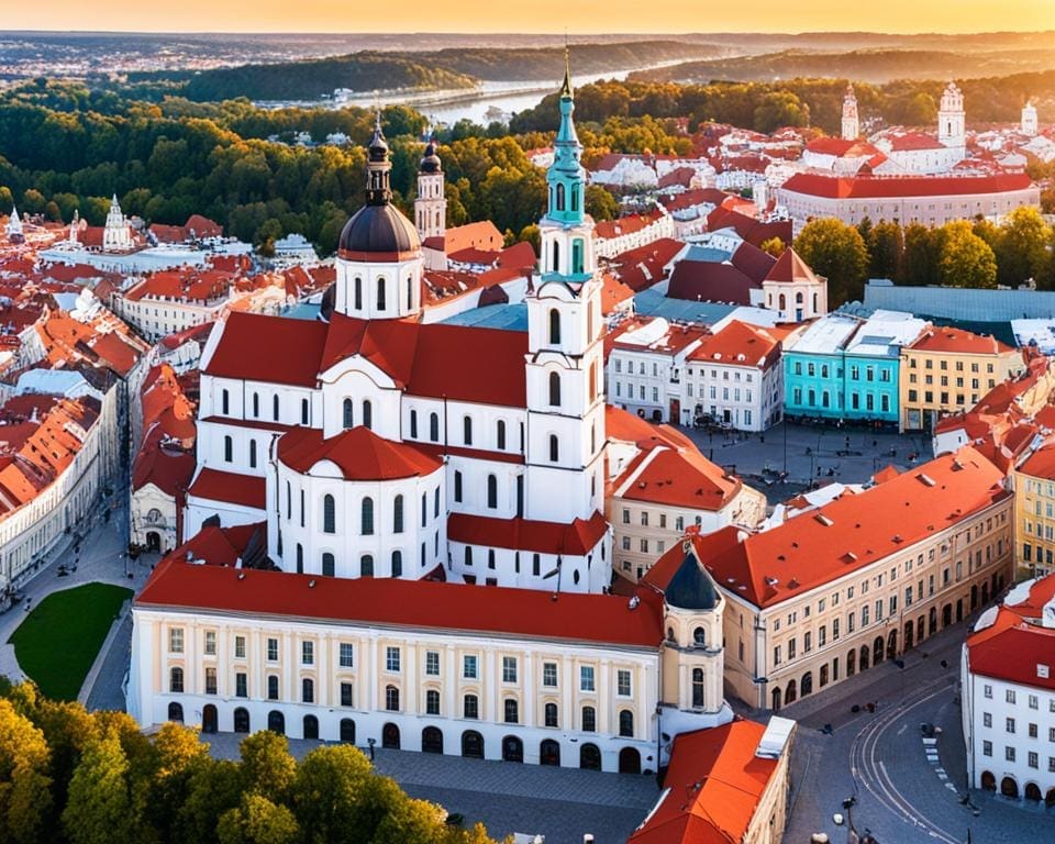 Wandel door het historische hart van Vilnius