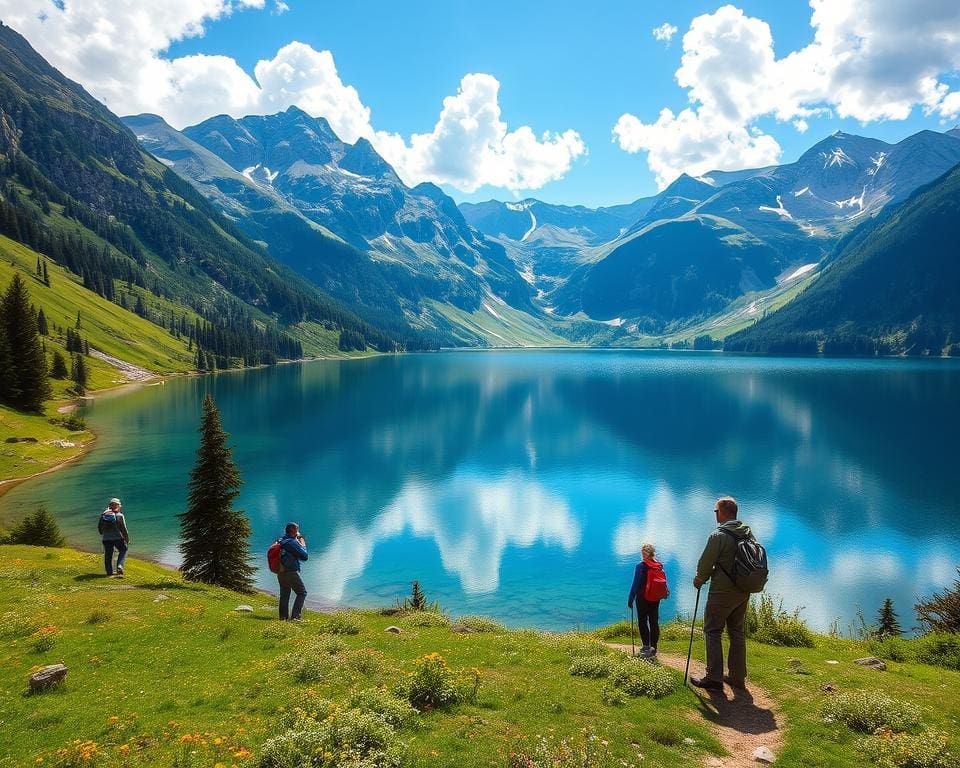 Bewonder de bergmeren van de Alpen in Oostenrijk