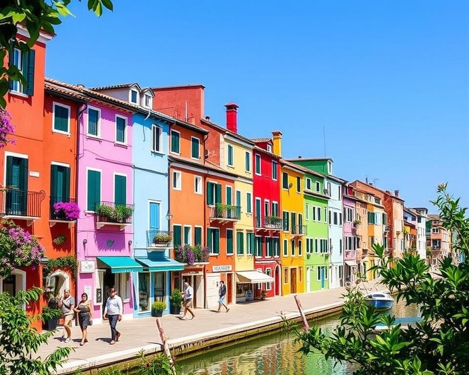 Bewonder de kleurrijke huizen van Burano, Italië