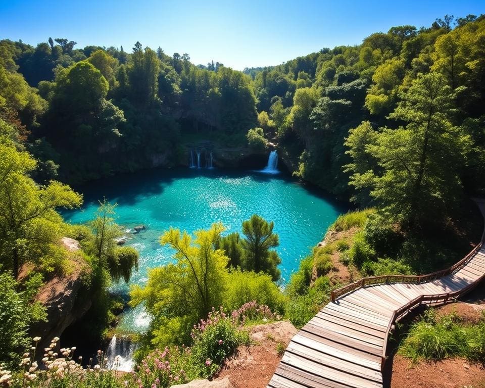 Bewonder de meren van de Plitvicemeren in Kroatië