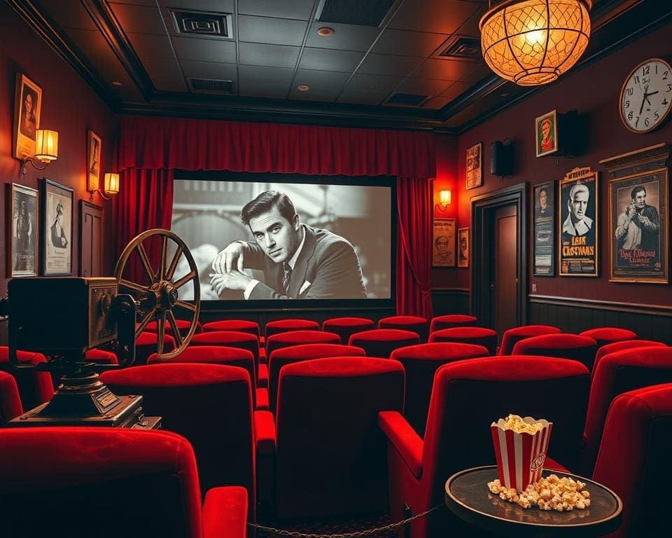 Bioscoopervaring in een retro cinema met vintage klassiekers