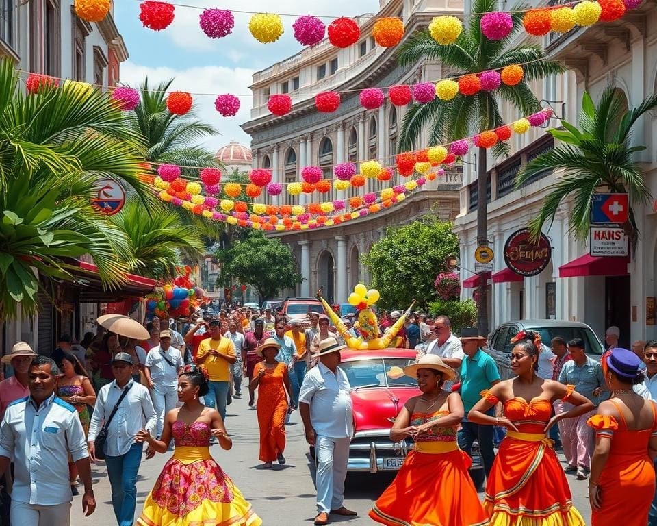 Cubaanse cultuur en kleurrijke festivals in Havana