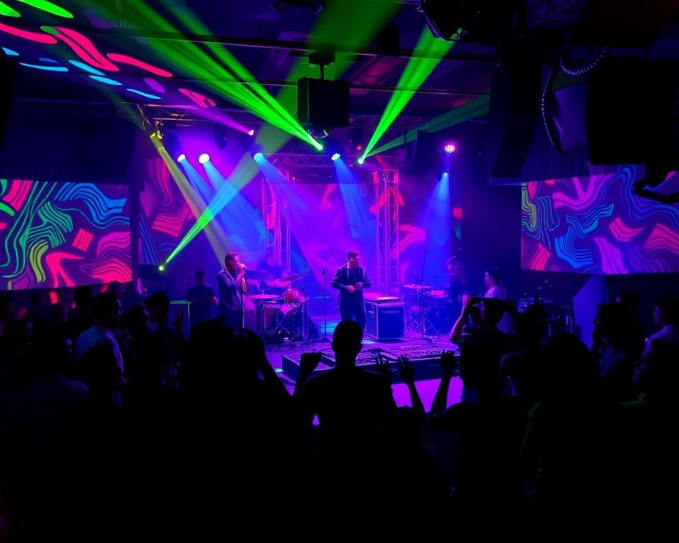 Discotheeknacht met een mix van elektronische en live muziek