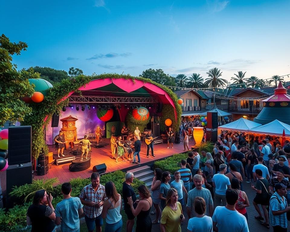 Festivaldag met een mix van theater, muziek en kunstinstallaties