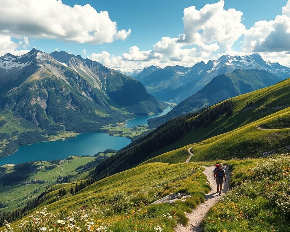 Geniet van een wandeling door de Alpen van Zwitserland