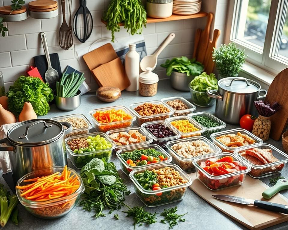 Gezonde maaltijden voorbereiden voor drukke werkweken