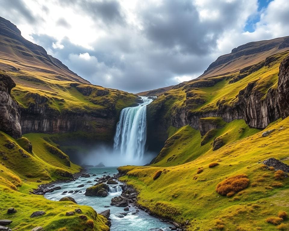 IJslandse natuurpracht en watervallen