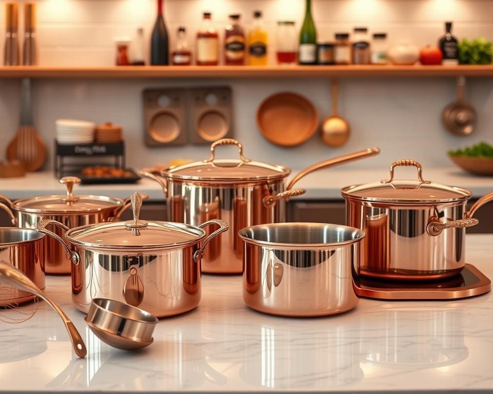 Luxe koperen keukengerei voor de serieuze kok