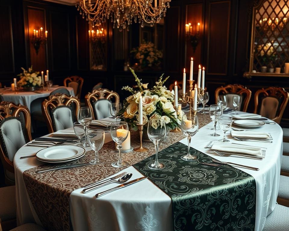 Luxe tafellopers voor chique diners