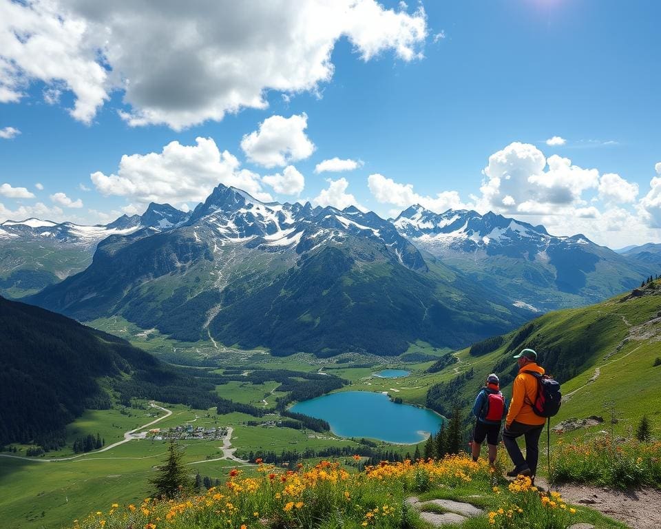 Maak een trektocht door de Alpen van Oostenrijk