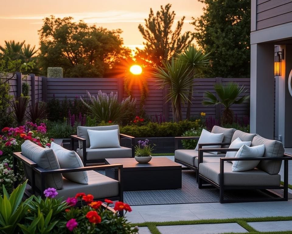 Moderne loungesets voor een gezellige tuinervaring