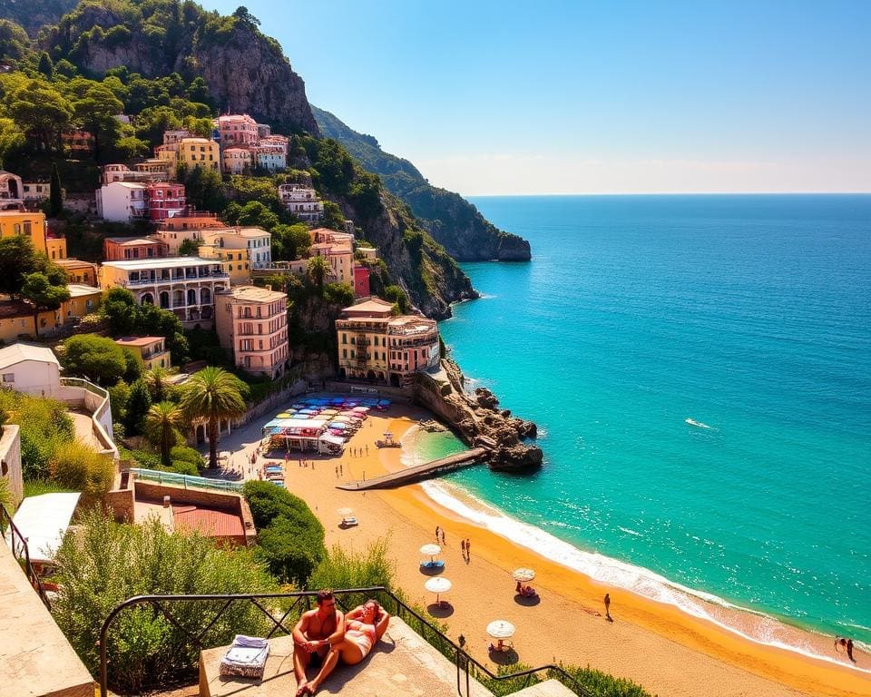 Ontdek de stranden van de kust van Amalfi