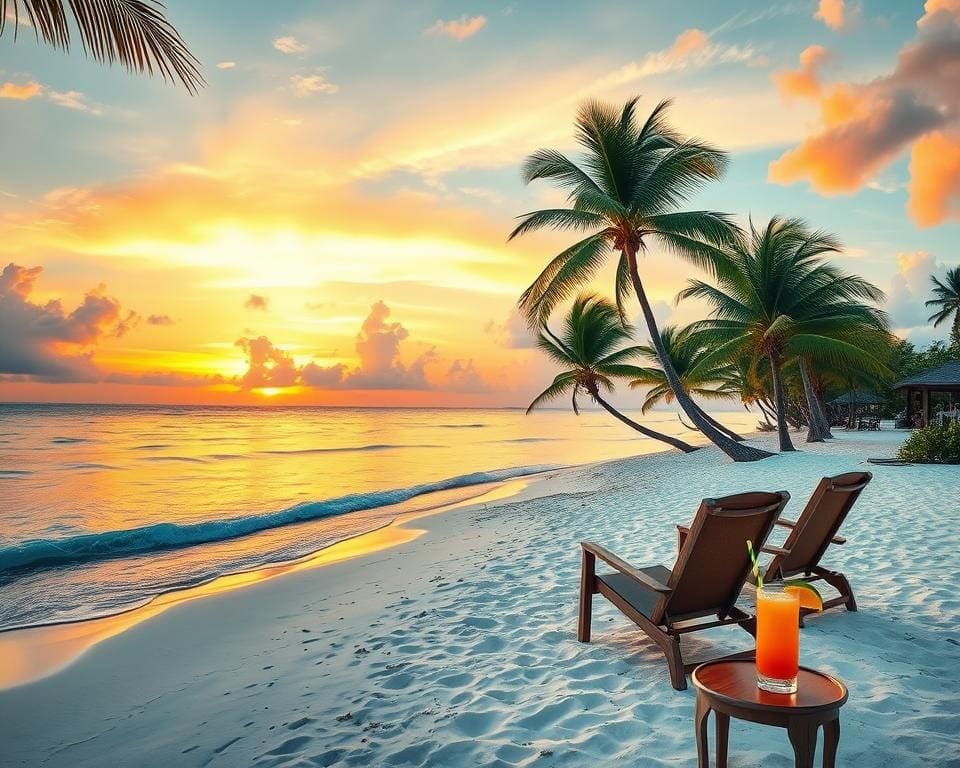 Ontspan op de witte stranden van de Bahama's