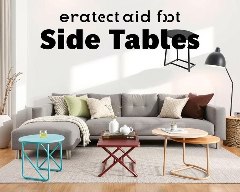 Opklapbare bijzettafels voor flexibel wooncomfort