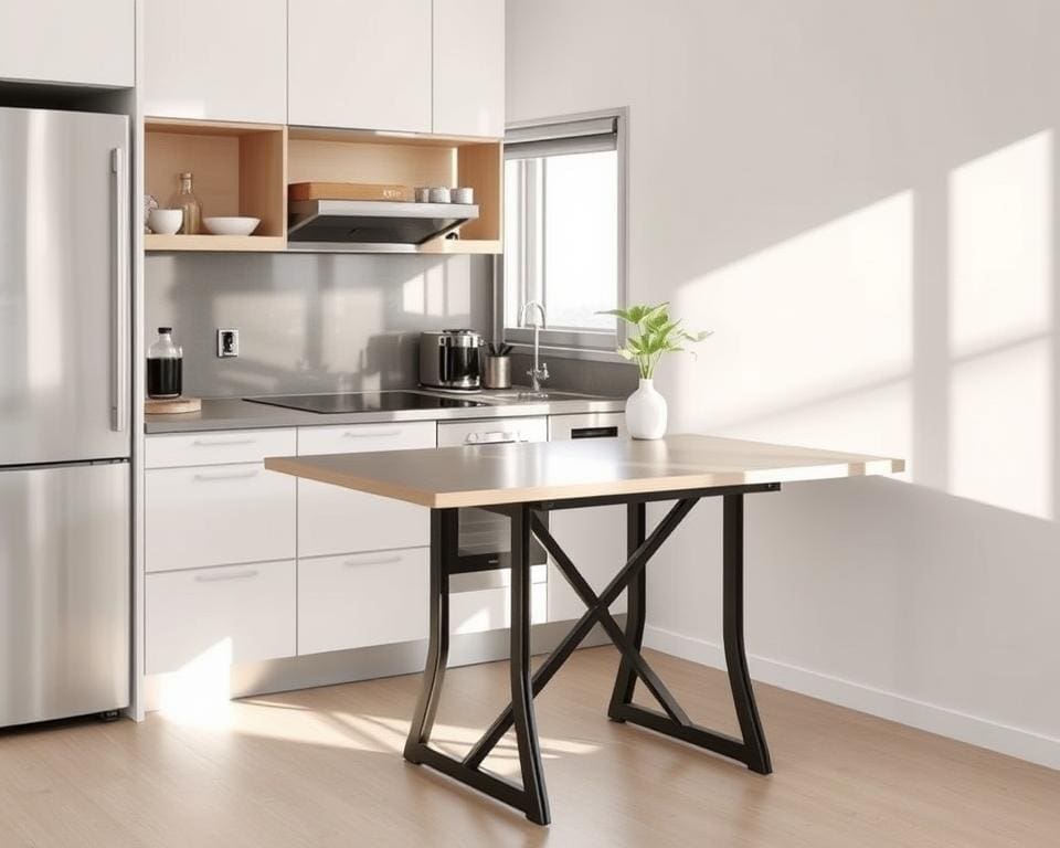 Opklapbare keukentafels voor compact wonen