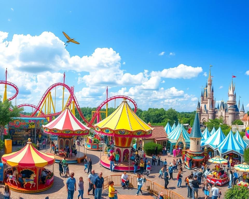 Pretparkdag vol avontuur, showoptredens en leuke thema’s