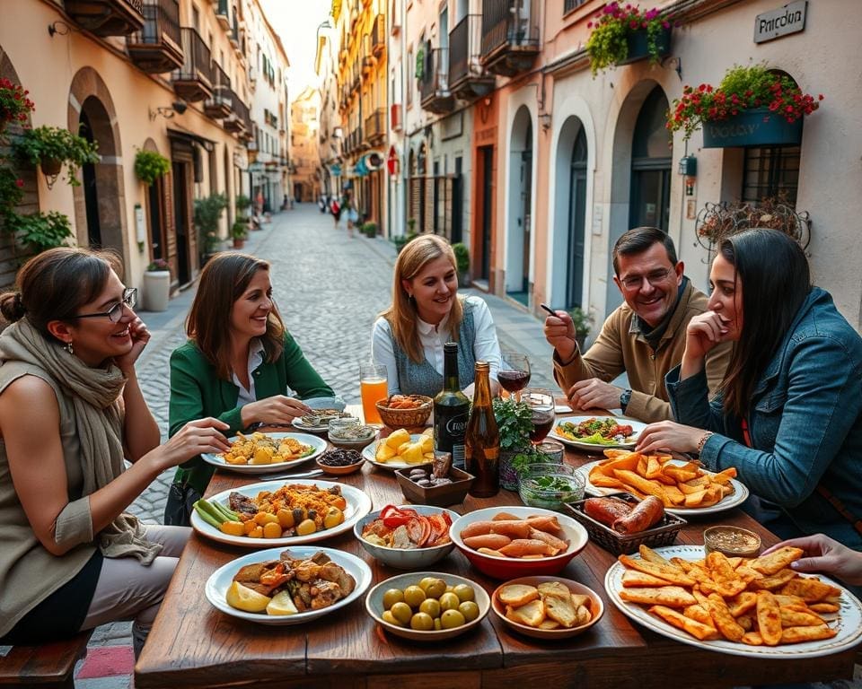 Proef de tapas in de oude straten van Granada