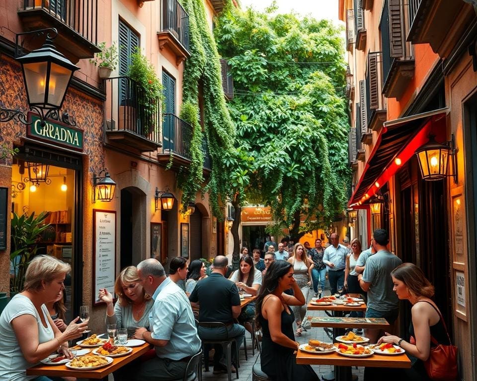 Proef de tapas in de oude straten van Granada