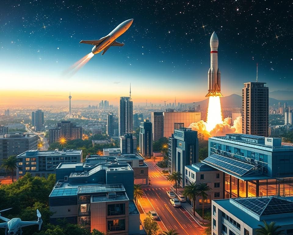 Ruimtevaart als katalysator voor technologische vooruitgang op aarde