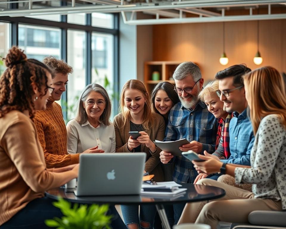 Samenwerken met verschillende leeftijdsgroepen