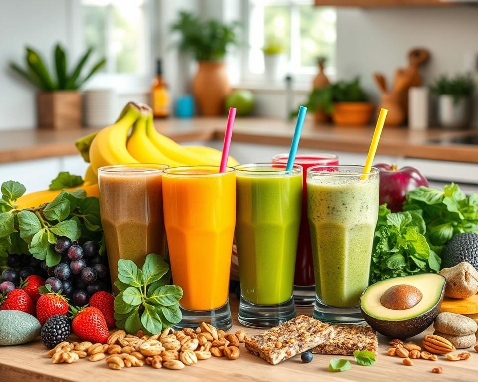 Verhoog je energieniveau door gezonde smoothies en snacks