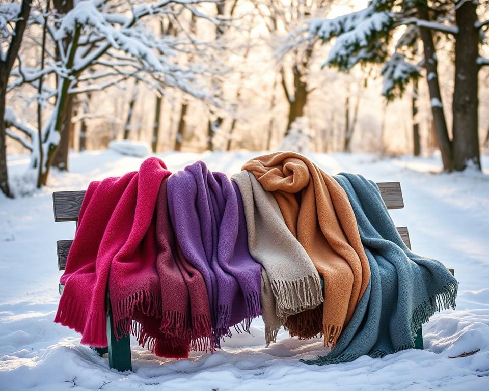 Warme fleecesjaals voor winterse buitenavonturen