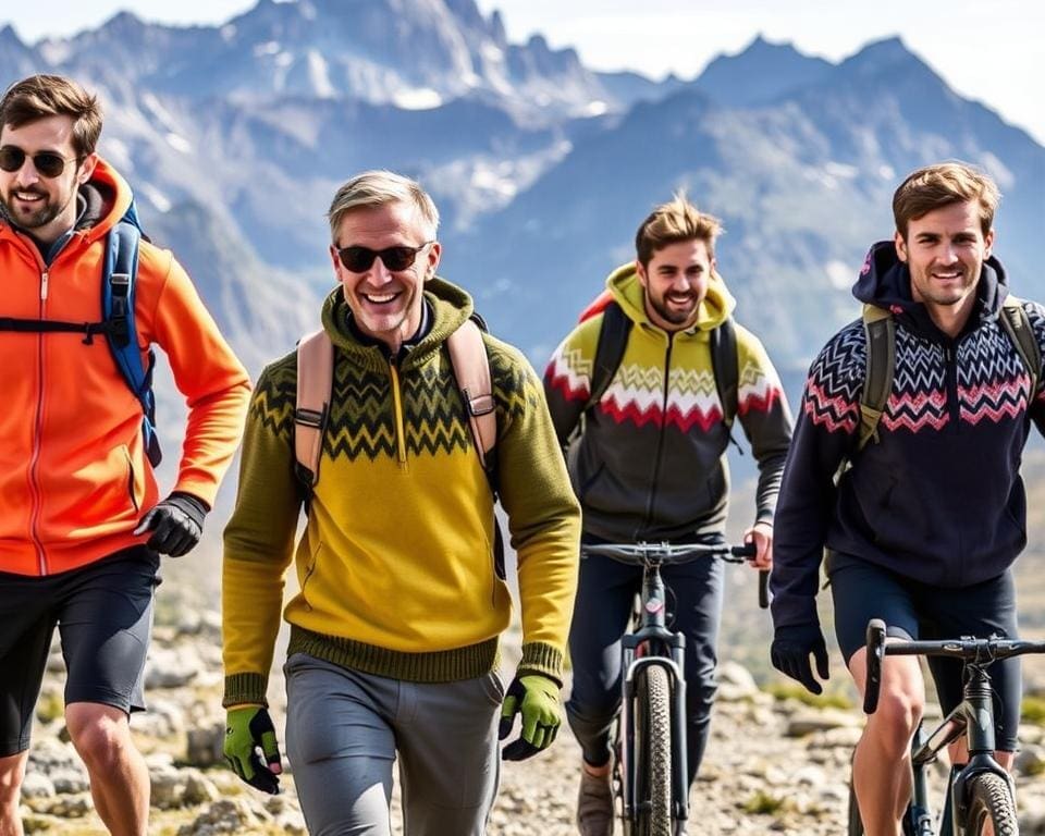 Warme truien voor sportieve outdooractiviteiten