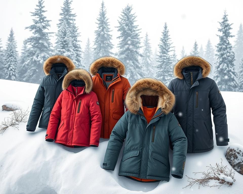 Warme winterjassen voor lange wandelingen in de kou