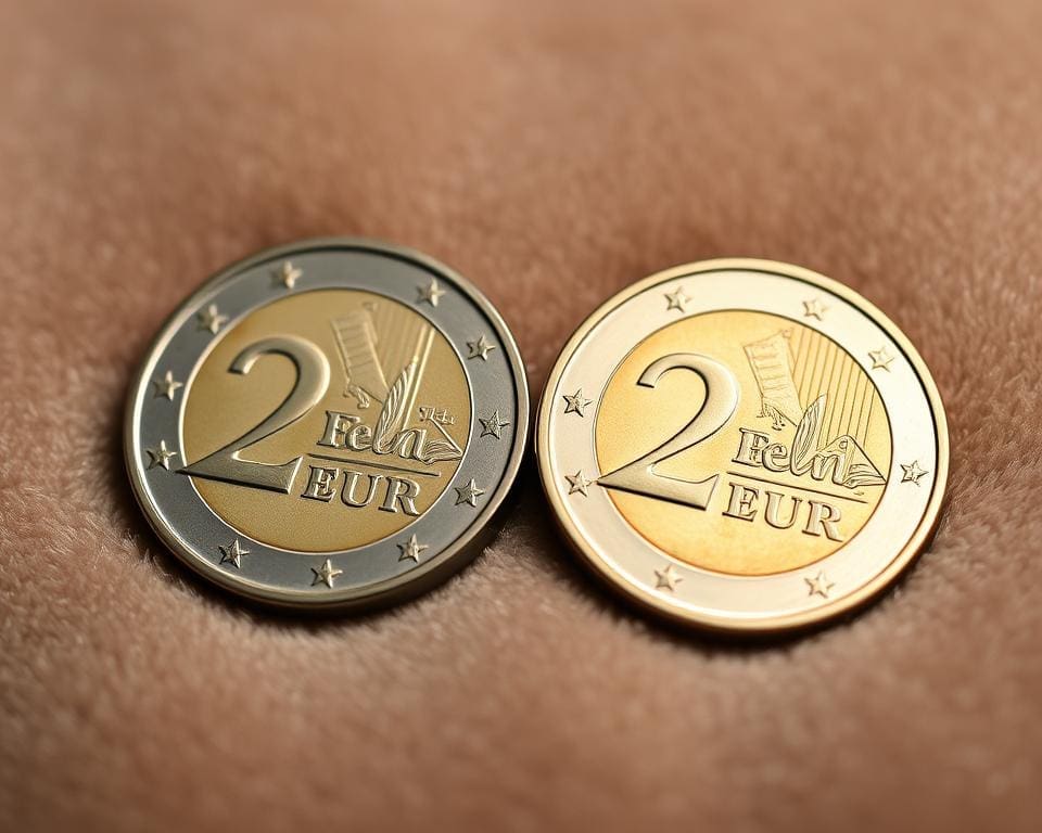 2 euromunten van het Muntbureau