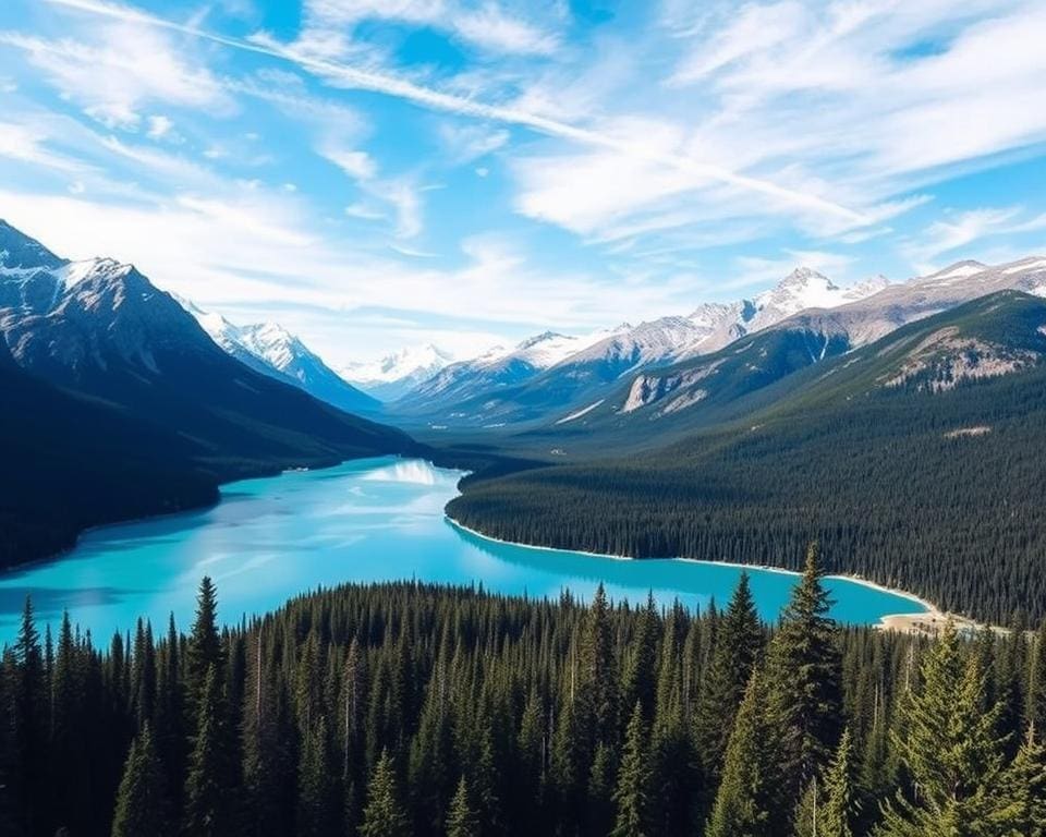 Bewonder de meren en bergen van Banff, Canada
