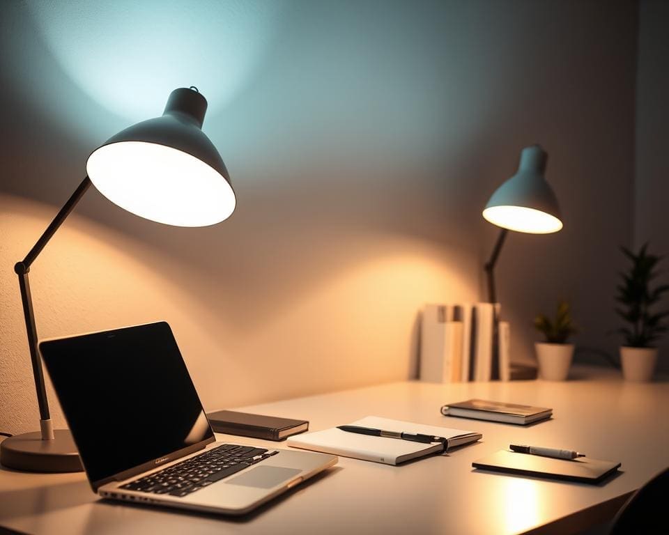 Bureaulampen die helder licht bieden bij het werken