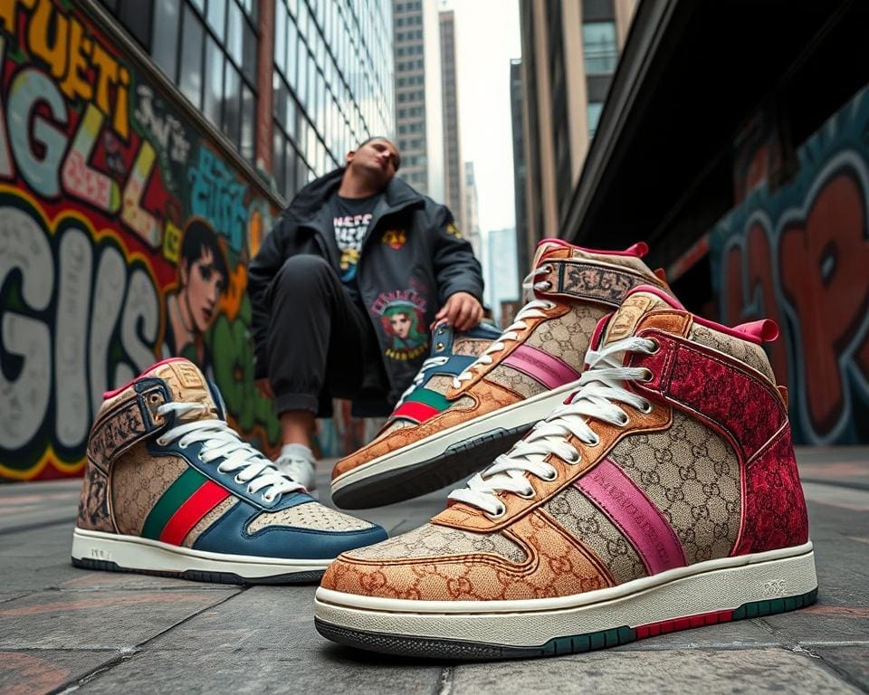 Gucci sneakers: Streetwear met een luxueuze twist