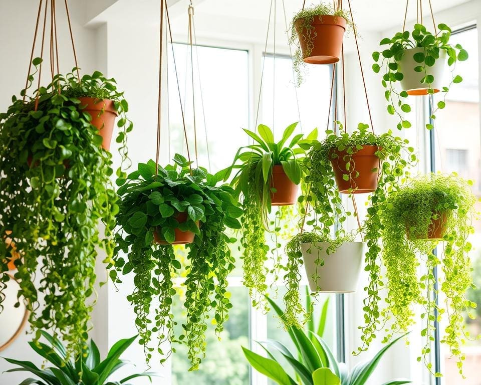 Hangplanten die zorgen voor groen in huis