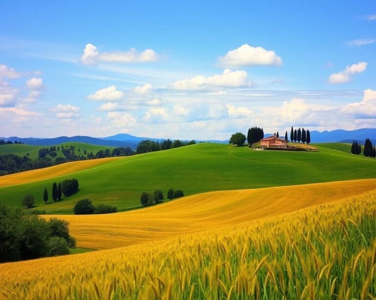 Ontdek de groene heuvels van Toscane, Italië