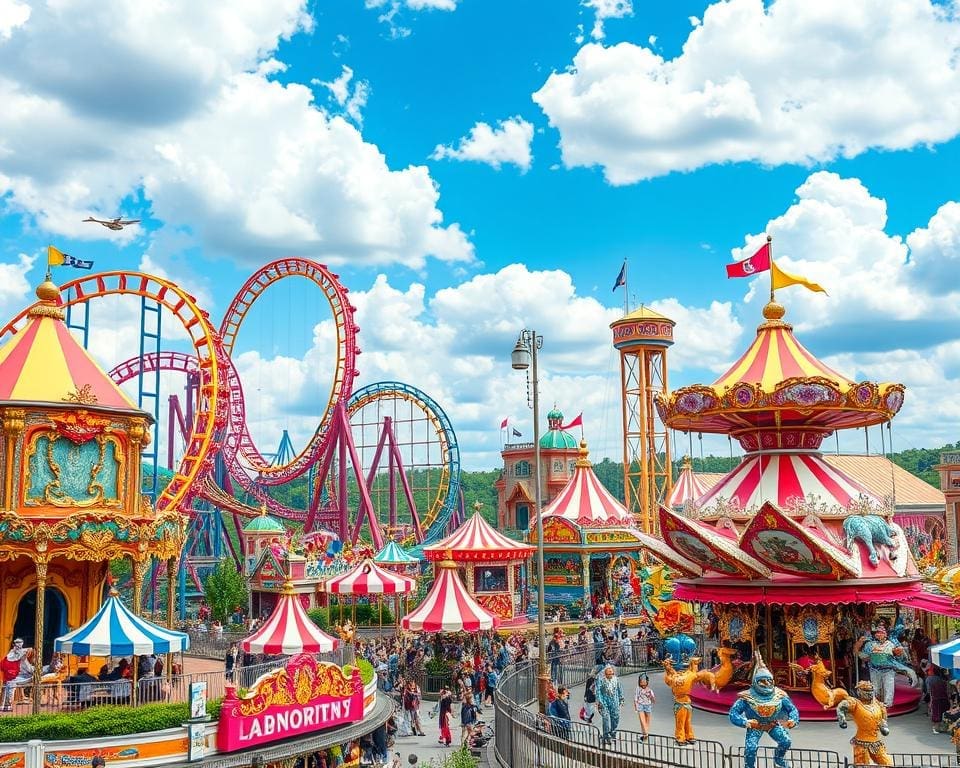 Pretparkuitje vol fantasierijke attracties en parades