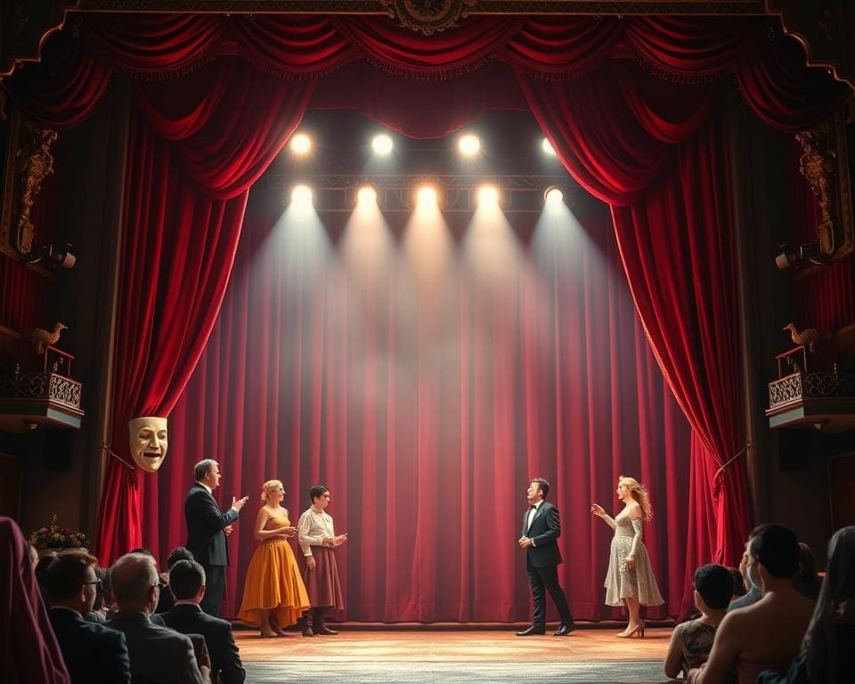 Theateroptreden met een mix van drama en comedy