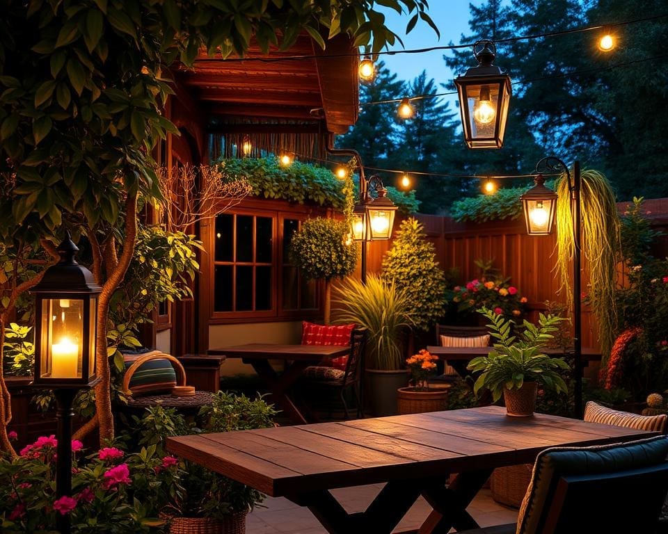 Tuinlampen die je buitenruimte verlichten met sfeer