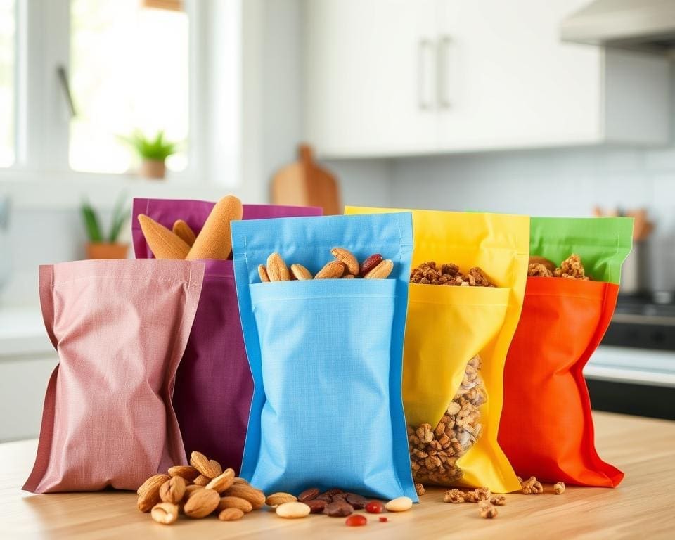 herbruikbare zakjes voor snacks