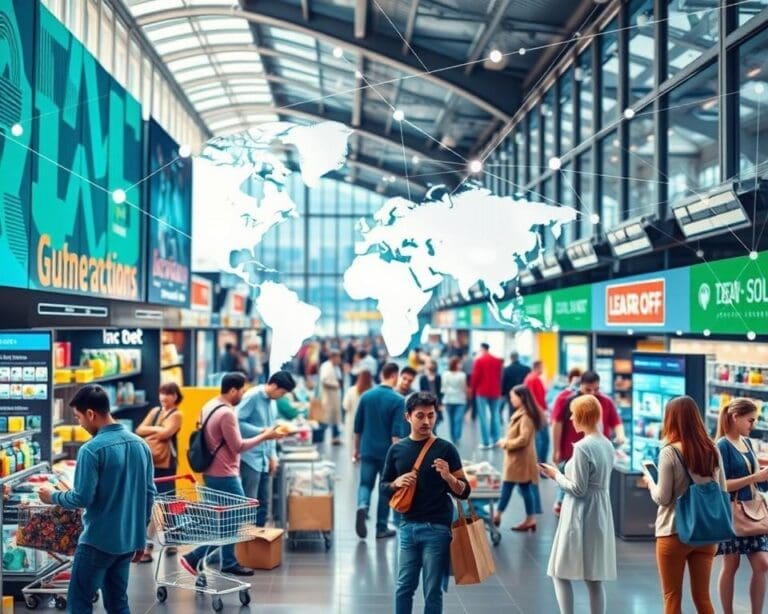 Hoe werkt e-commerce technologie in wereldwijde marktplaatsen?