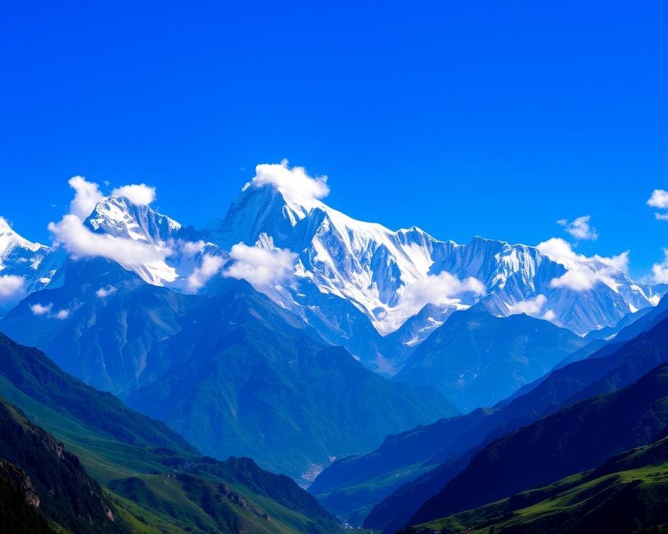 Majestueuze pieken van de Himalaya