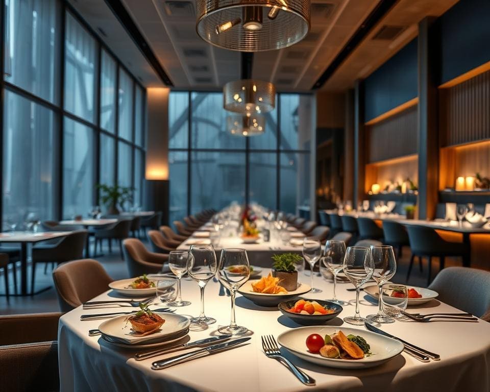 Michelin-sterren restaurant met avant-garde dineren