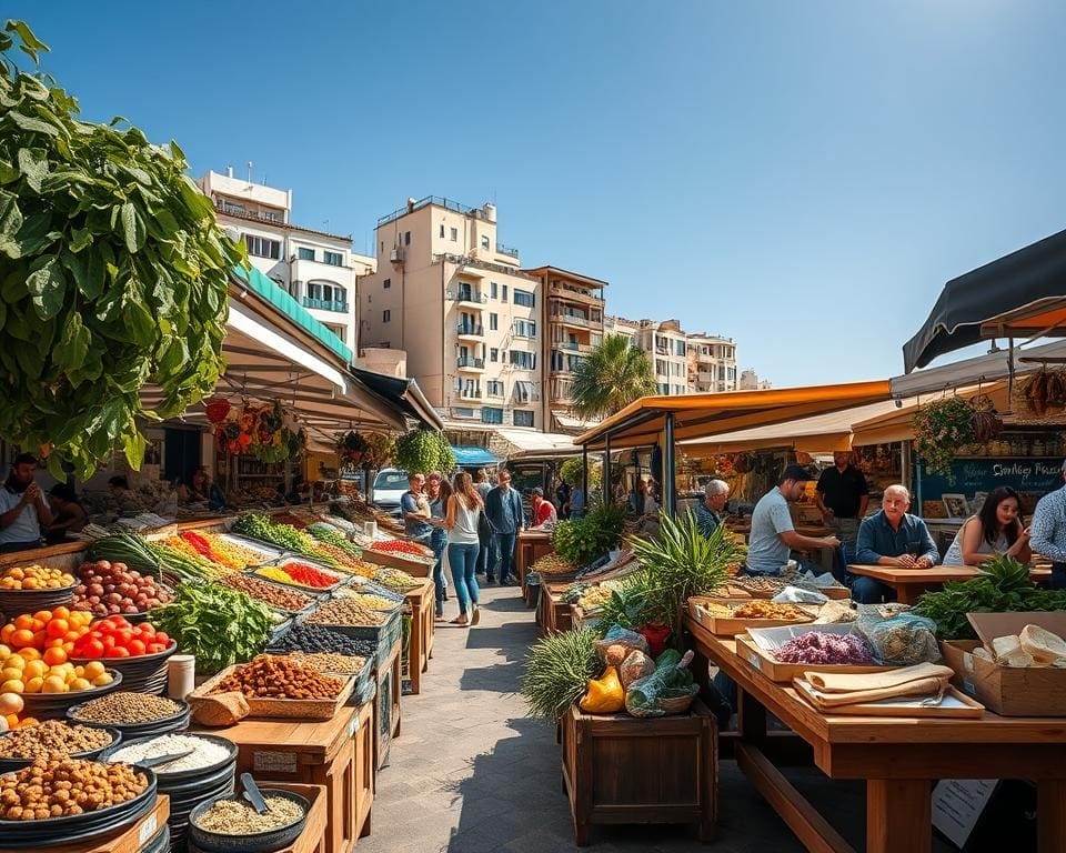 Proef de lokale gerechten van Tel Aviv, Israël