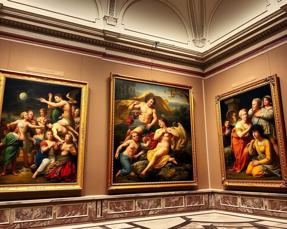 Renaissance schilderijen in het Uffizi Museum