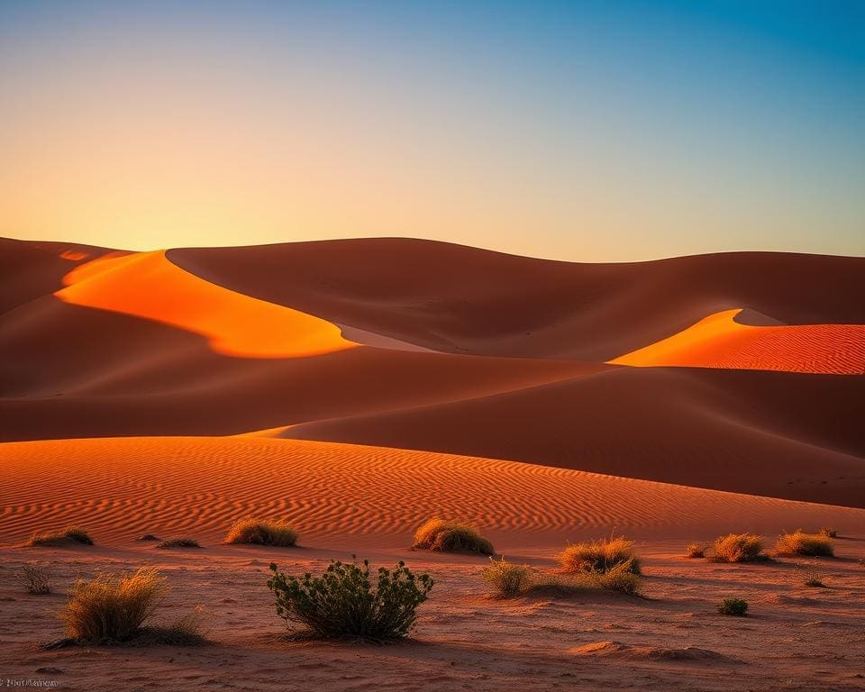 Rode duinen in de Namib-woestijn