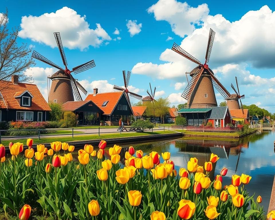 Zaanse Schans Nederland: Historische molens en Nederlandse cultuur