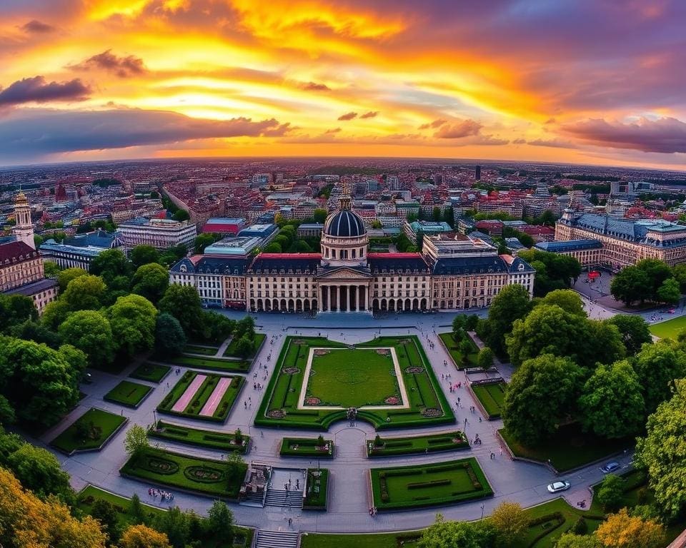 prachtige panorama's bij Mont des Arts Brussel